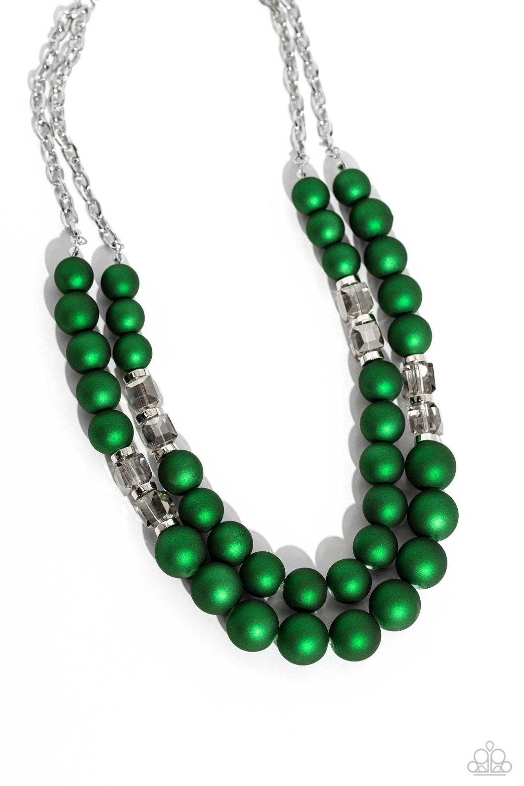 Shopaholic Season/ Shopaholic Showdown - Green Necklace/ Bracelet