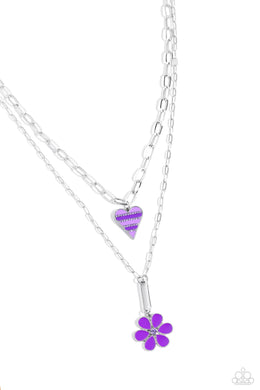 Childhood Charms - Purple Necklace