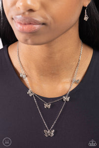 Butterfly Beacon - Silver Necklace