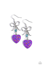 Load image into Gallery viewer, BOW Away Zone - Purple Earrings