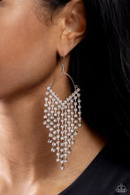Load image into Gallery viewer, V Fallin - White Earrings