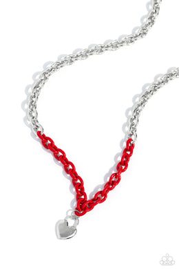 Locked Down/ Locked and Loved - Red Necklace/ Bracelet