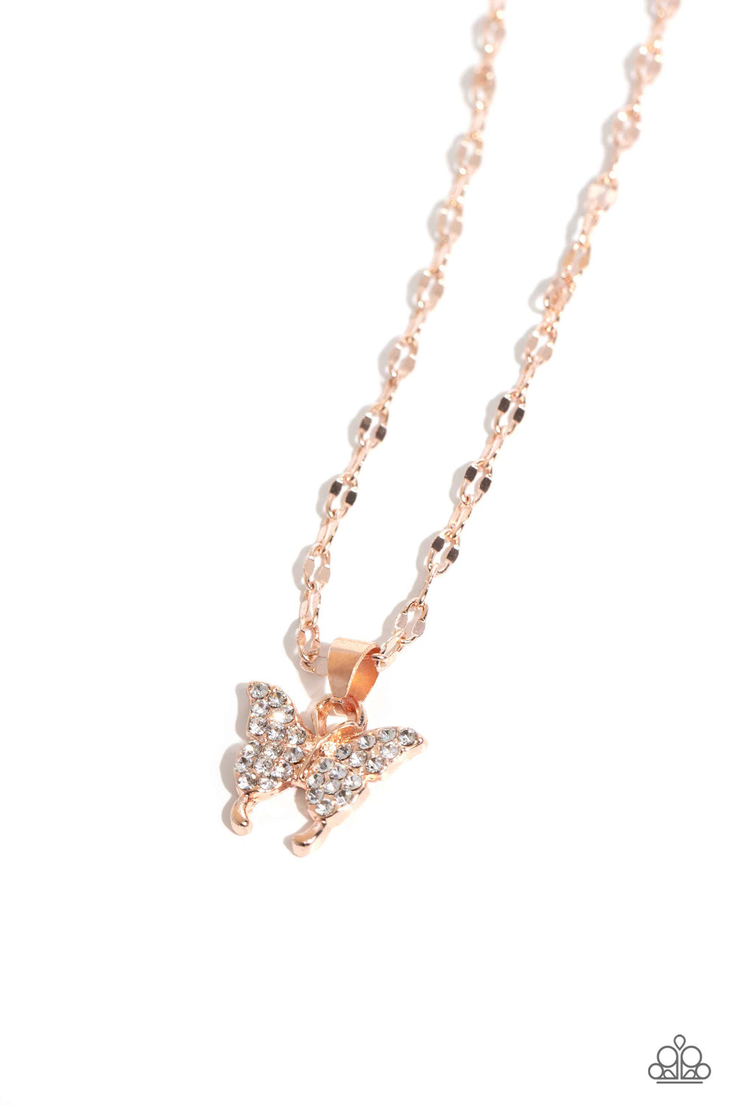 High-Flying Hangout - Rose Gold Necklace