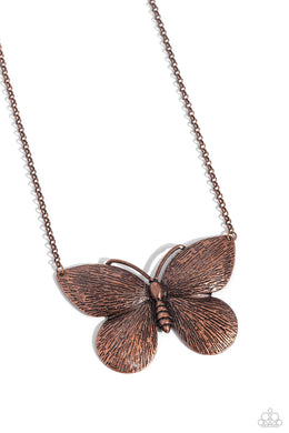 DRAWN to the Wind - Copper Necklace