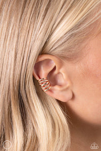 Flexible Fashion - Gold Ear Cuff Earrings