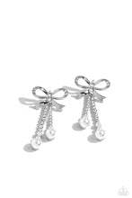 Load image into Gallery viewer, Bodacious Bow - White Earrings