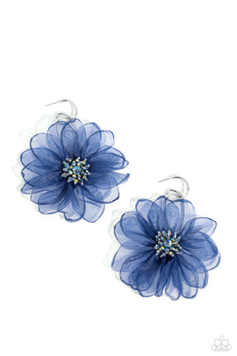 Cosmopolitan Chiffon - Blue Earrings