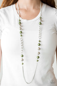 Uptown Talker- Green Necklace