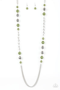 Uptown Talker- Green Necklace